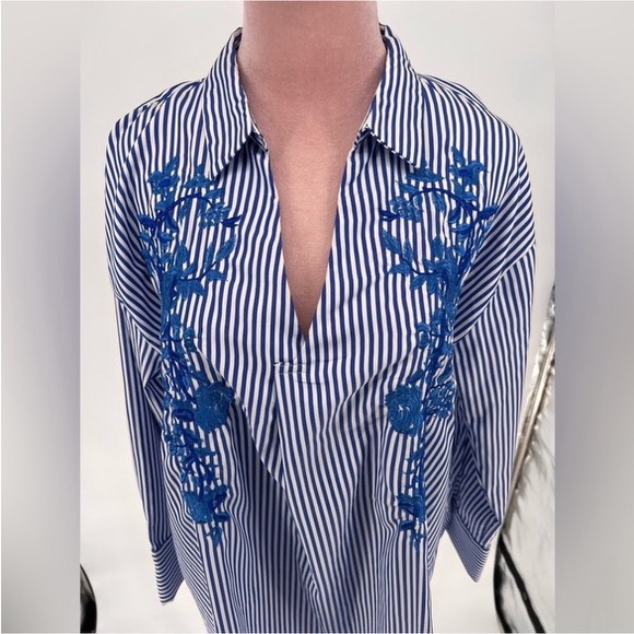 EUC Karen Saddler Striped Tunic - Picture 6 of 11